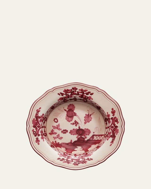 Oriente Italiano Soup Plate, Vermiglio